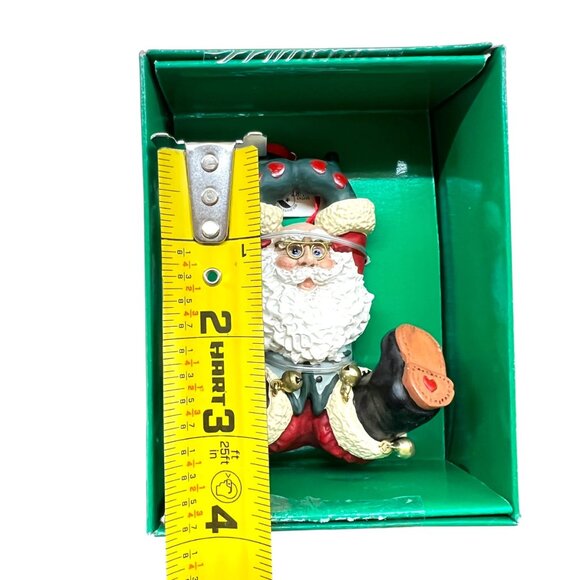 Kurt Adler Santa Santas World Holly Dearies Christmas Ornament with Bells - Picture 13 of 14